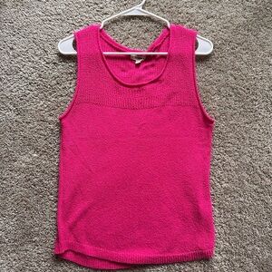 Eesome Fuchsia Knit Tank Top
